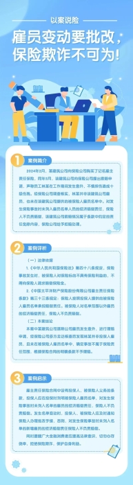 雇員變動要批改，保險欺詐不可為！