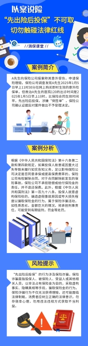 “先出險后投?！辈豢扇∏形鹩|碰法律紅線