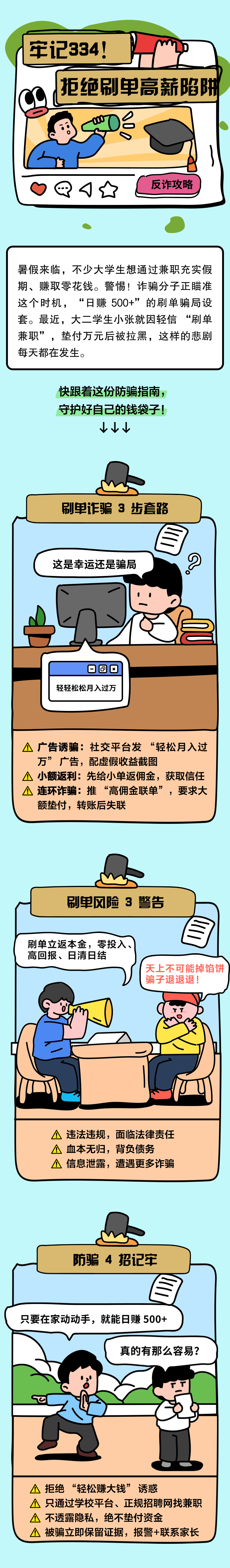 13.牢記334，別讓“刷單高薪”成陷阱！